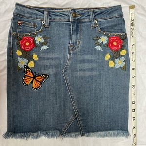 Hudson Jeans Patch Denim Skirt big girls size 14